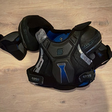 Sherwood Code Encrypt 2 Shoulder Pads Medium Padded Adjustable Black/Blue picture