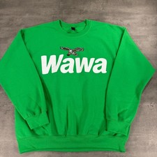Wawa Philadelphia Eagles Sweatshirt Mens L Heavy Blend Green Graphic NWOT RARE picture