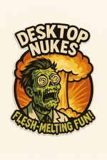 Desktop Nukes Flesh Melting Fun Nuclear Sticker picture