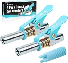 SHALL Grease Gun Coupler 2Pcs,w/Grease Fittings Cleaner,10000PSI Grease Gun Tips picture