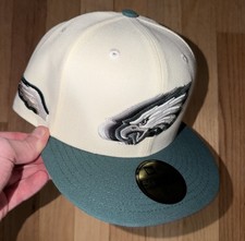 Philadelphia Eagles New Era 59Fifty Fitted Hat Size 7 1/8 MyFitteds Exclusive picture