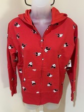 NEW DISNEY MINNIE MOUSE “RED DAISY HAT THEME” HOODIE JACKET IN A SIZE XS picture