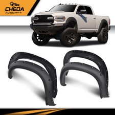4pc Fender Flares Fit For 19-21 Chevy Silverado 1500 Pocket Rivet Style Flexible picture