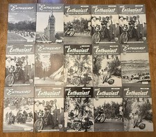Group Of 15 VINTAGE 1950s Harley Davidson Enthusiast Magazines For Motorcyclists picture