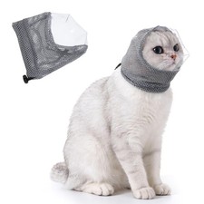 CIATBYYJ Adjustable Cat Muzzle for Grooming, Breathable Cat Pet Head Cover, T... picture