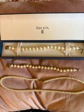 Blue Nile Fresh Water Pearl Beaded Necklace and two fresh water bracelets picture
