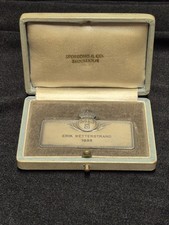 1937 Sporrong Sweden Silver Presentation Plaque Erik Wetterstrand Boxed picture