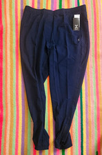 Xersion Train Mens L Jogger Pants Navy Quick Dri Zip Ankle NWT New picture
