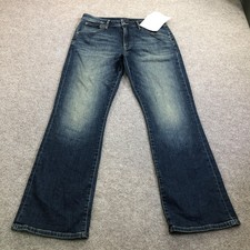 New Aeropostale Slim Flare Jeans Mens 32x32 Blue Med Wash Stretch Denim Sample picture