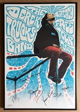 The Derek Trucks Band - Already Free Tour 2009 RARE framed poster - AUTOGRAPHED picture