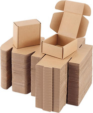 100 Set Shipping Boxes, 4 X 4 X 2 Inch, Brown picture