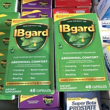 2 Units IBgard ~ Abdominal Comfort ~ 48 Capsules (96 Total) Exp: 11/27 Free Gift picture