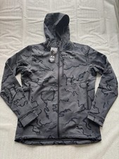 KUIU Ridgepoint Fleece Hoodie Mens M Black Tonal Camo Full Zip Hunting Jacket NW picture