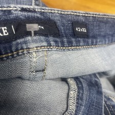 Men's BKE Seth Dark Wash Blue Straight Leg Jeans Size 42x32 Read picture