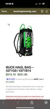 Buckingham MFG Buck XL Haul Bag Backpack 4371B14 Made in USA picture
