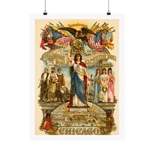 Vintage Chicago Worlds Fair Poster: 1893 Columbian Exposition (Giclee Print) picture