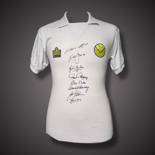 Multi-Signed Leeds United 1974-75 Football Shirt £199 With COA picture