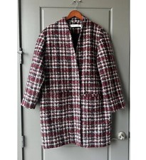 IRO Oversized Plaid Coat size 40 picture