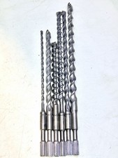 6 Spline Drive 3/8, 7/8, 7/8, 7/8, 1”, 1” Concrete Rotary Hammer Drill Bits #2 picture