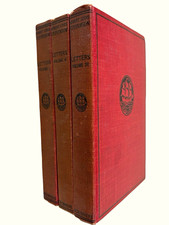 Vintage 1925 Set of 3 Robert Louis Stevenson Letters Books 6.75” picture