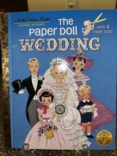 The Paper Doll Wedding 75th Anniversary Edition Uncut Little Golden Book Unused picture