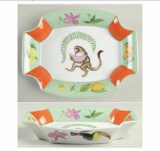 Lynn Chase Monkey Business Octagon  Tray Dish picture