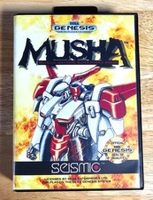 MUSHA - 16 Bit Game Cartridge, Manual, Case For Sega Mega Genesis MD picture