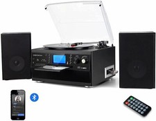 Bluetooth Record Player Turntable with Stereo Speaker, LP Vinyl to MP3 Converter picture