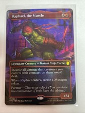 Raphael, the Muscle - Commander: TMNT BORDERLESS FOIL #4 Mythic picture