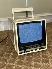 Vintage Quasar Black & White CRT AM/FM Radio Combo TV XP1467WH Tested Works picture