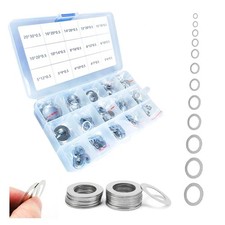 320PCS Flat Washer Assortment Kit M3-M20 304 Stainless Steel Shim Gasket Set picture