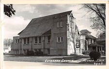 B10/ Nevada Iowa Ia Real Photo RPPC Postcard c40s Lutheran Church 1 picture