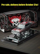 (Pre-sale) 97m 1/64 Impala Lowrider Day of The Dead Diecast Car Model picture