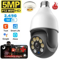TUYA 5MP 5G Bulb Camera E27 WiFi Smart PTZ CCTV Outdoor Indoor Video Bulb Camera picture
