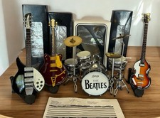 Axe Heaven Beatles Mini Guitar Drum Set Fab Four Lennon McCartney Harrison⁠ picture