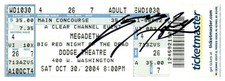 Megadeth Autographed Concert Ticket Stub October 30 2004 Phoenix Arizona picture