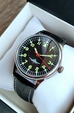Vintage Soviet Watch Sturmanskie Pilot Aviator Black Dial Mechanical Mens USSR picture