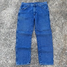 Rustler Mens Regular Fit Straight Leg Denim Jeans Blue 3687619SW picture