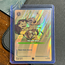 Disney Lorcana You Came Back 213/204 Enchanted Action Holo Lilo & Stitch picture