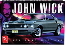 AMT John Wick 1969 Ford Mustang Mach I 1/25 Scale Model Kit [New Toy] Toy Car picture