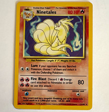 WOTC Ninetales 12/102 Base Set Holo Rare 1999 English 80 HP 1999-2000 picture