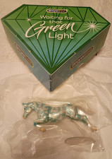 BREYER BREYERFEST 2024 WAITING FOR THAT GREEN LIGHT GLOSSY TEAL GREEN FILIGREE picture