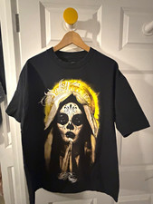 Sullen Art Collective Men’s XL Black Skull Graphic Double-Sided Cotton Tee picture