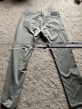 AG Adriano Goldschmied Men’s Slim Straight Gray Denim Jeans Zip 5-Pocket picture