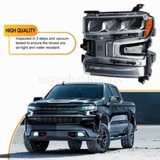 Full LED Headlight LH Driver Left Side For 2019 2020 2021 Chevy Silverado 1500 picture