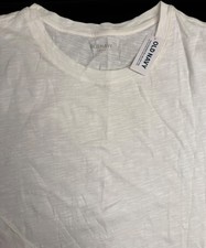 OLD NAVY Women's EveryWear Crew-Neck Soft Cotton Slub-Knit T-Shirt-White-Size S picture