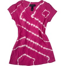 INC International Concepts Rhinestones Pink Tie Dye  T-Shirt Size PM Y2K picture