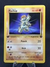 * Machop Pokémon 59/82 Team Rocket Regular 1st Edition Pack Fresh picture
