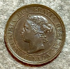GEM 1888 CANADA LARGE CENT VICTORIA NICE TONING BU++ picture