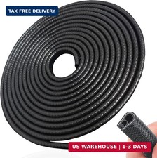 SYOAUTO 13Ft(4M) Door Edge Guard Black Car Door Protector Edge Guards Rubber Aut picture
